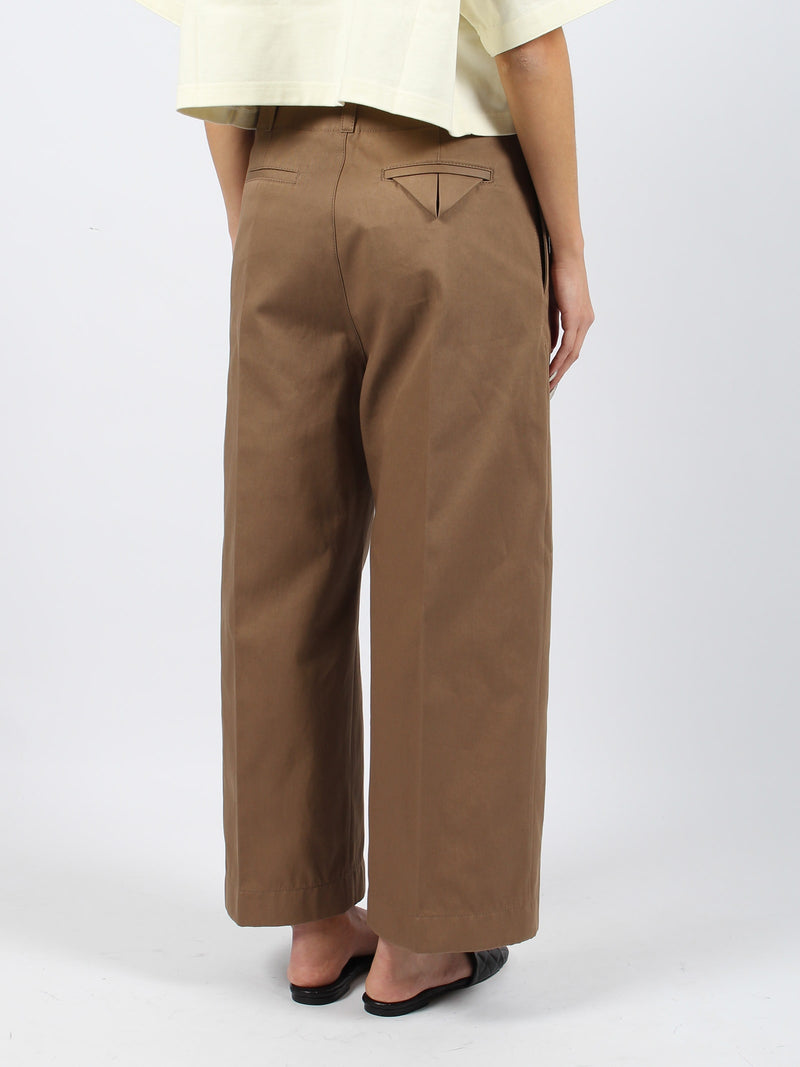 Bottega Veneta Cotton Twill Culotte Trousers - Women