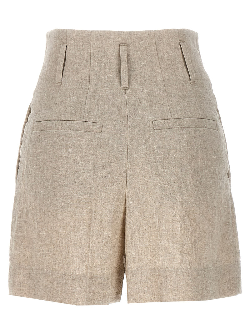 Brunello Cucinelli Wrinkled Canvas Short - Women