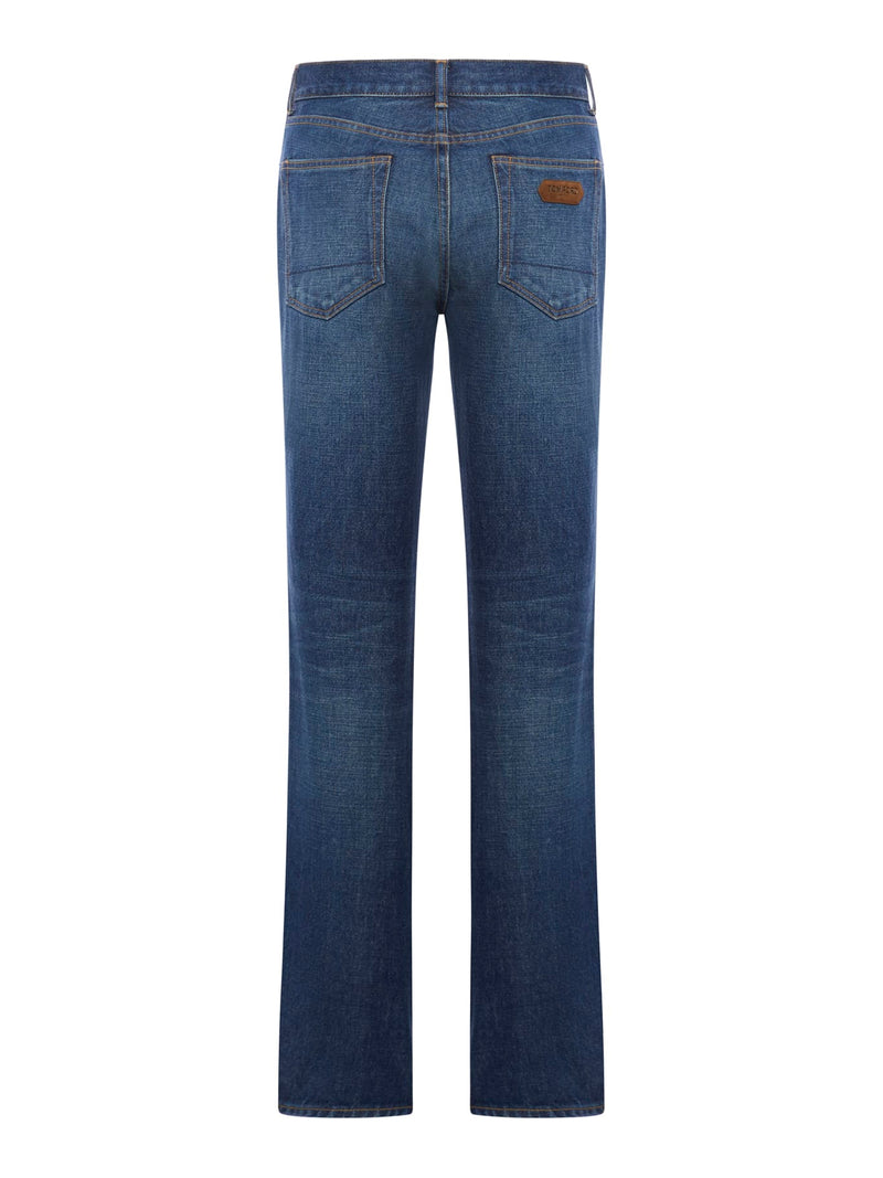 Tom Ford Stone Washed Denim Straight Pants - Women