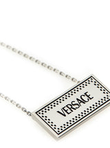 90s Vintage Versace Logo Necklace - Men