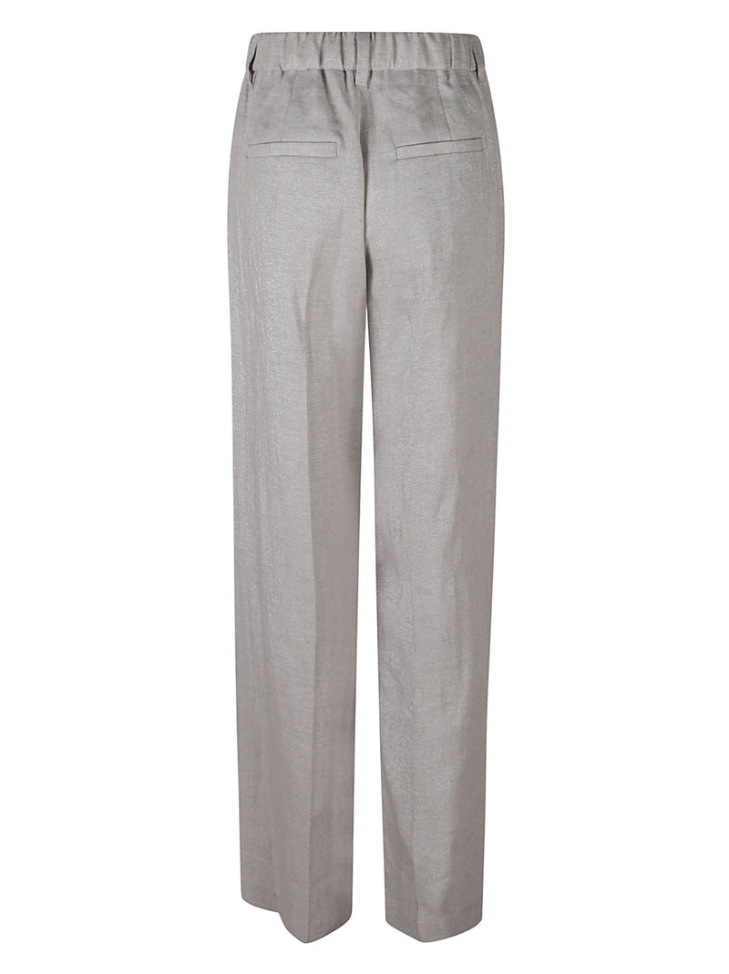 Brunello Cucinelli Elastic Waist Plain Trousers - Women