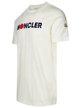 Moncler Logo Flocked Crewneck T-shirt - Women