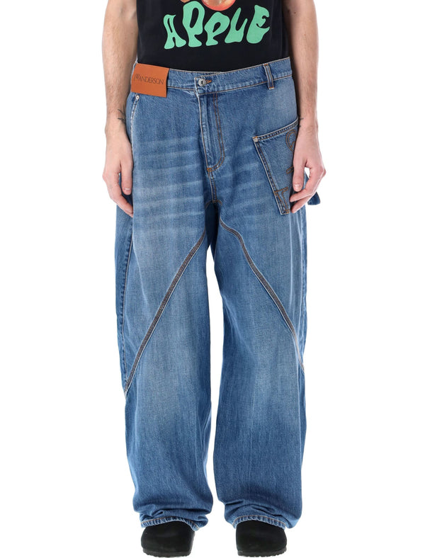 J.W. Anderson Twisted Workwear Denim Pants - Men