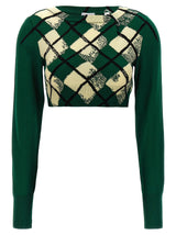 Burberry Argyle Pattern Sweater - Women