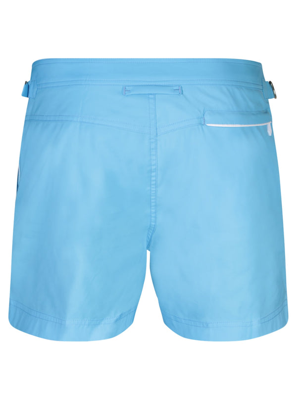 Tom Ford Piping Light Blue/white Swimsuit - Men