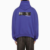 Balenciaga Indigo Blue Political Campaign Sweatshirt - Men