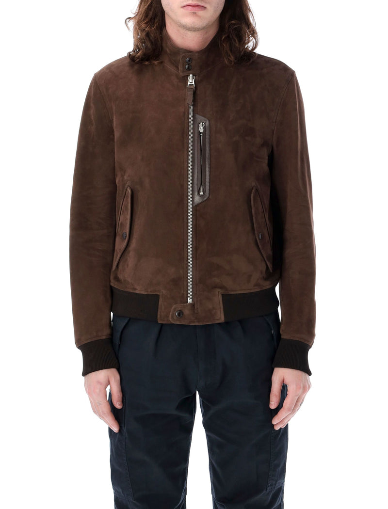 Tom Ford Suede Harrington Jacket - Men