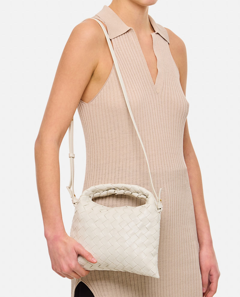 Bottega Veneta Mini Hop Hobo Leather Shoulder Bag - Women