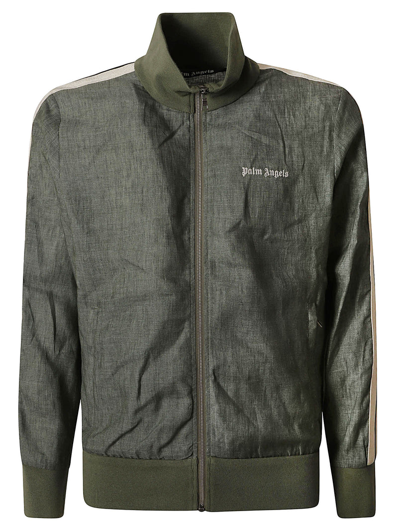 Palm Angels Classic Logo Linen Track Jacket - Men