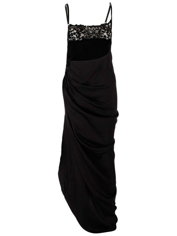 Jacquemus Long Asymmetric Lingerie Dress - Women