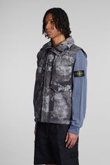 Stone Island Vest In Grey Polyamide - Men