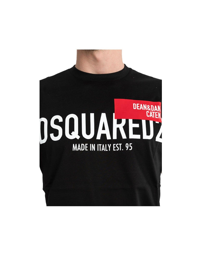 Dsquared2 Black T-shirt Logo - Men - Piano Luigi