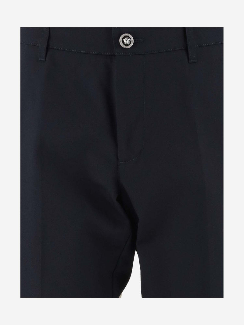 Versace Cotton Pants With Medusa Detail - Men