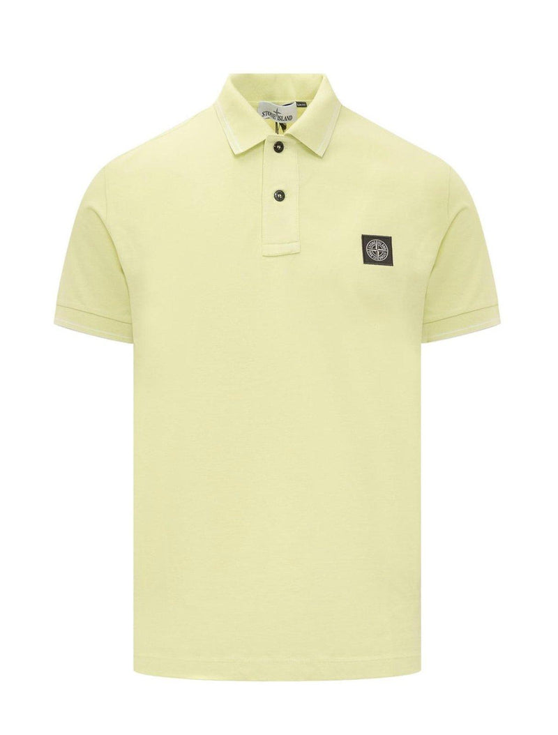 Stone Island Logo Patch Short-sleeved Polo Shirt - Men