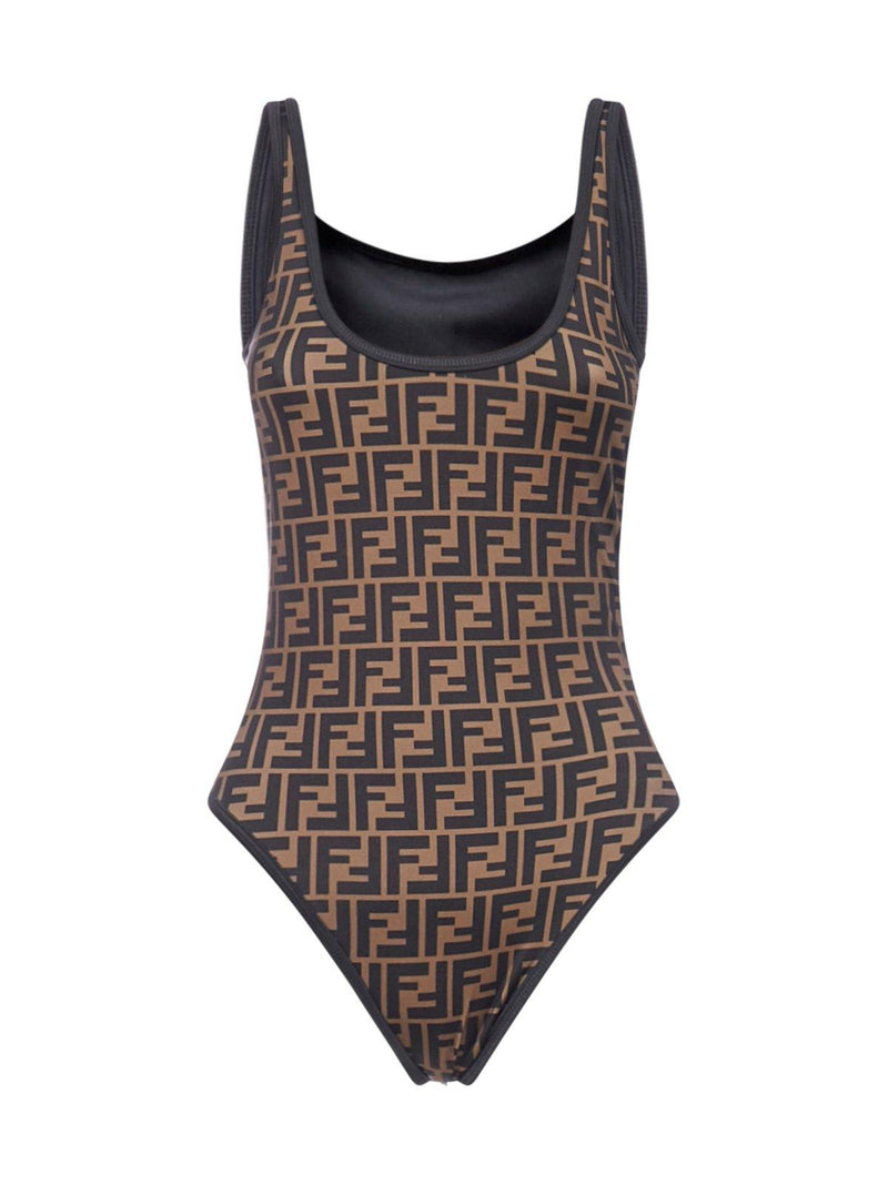 Fendi Ff Logo Printed Swimsuit - Women