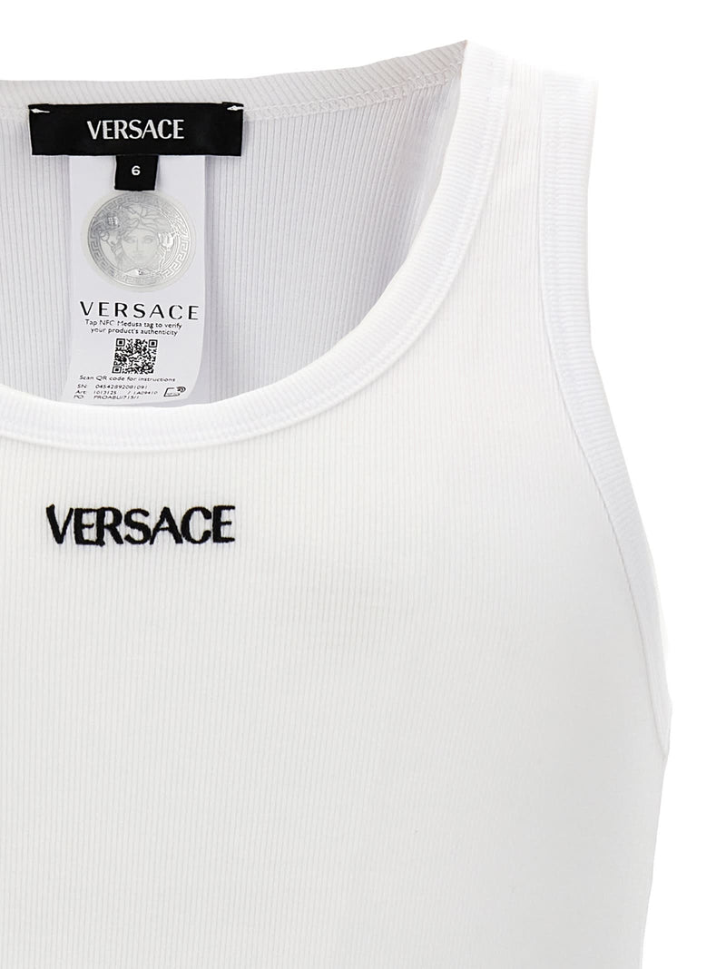 Versace Logo Embroidery Tank Top - Men