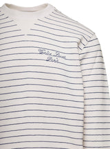Golden Goose Journey Ms Crew Neck Sweatshirt/striped Cotton+venice Loves Paris Logo - Men