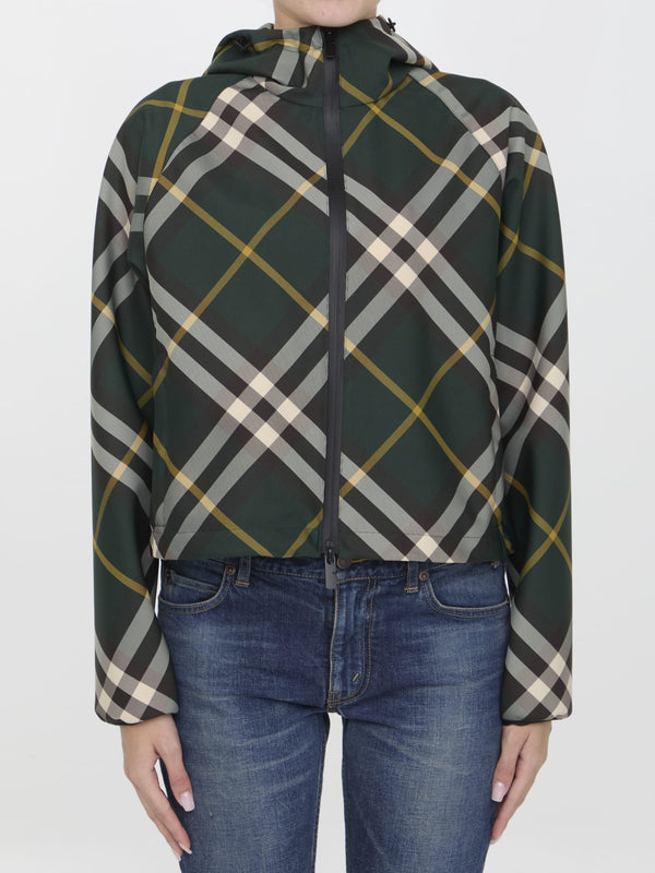 Burberry Check Cropped Lightweight Jacket - Women