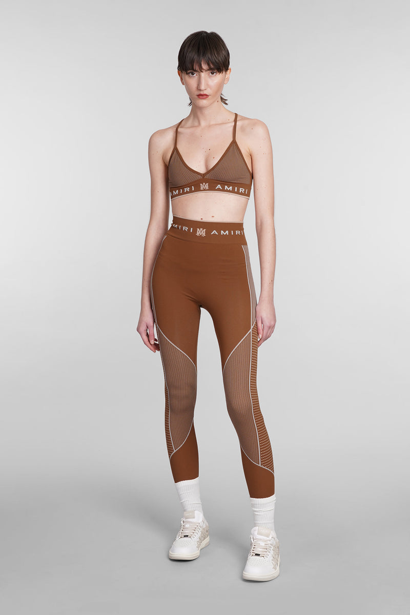 AMIRI Leggings In Brown Polyamide - Women