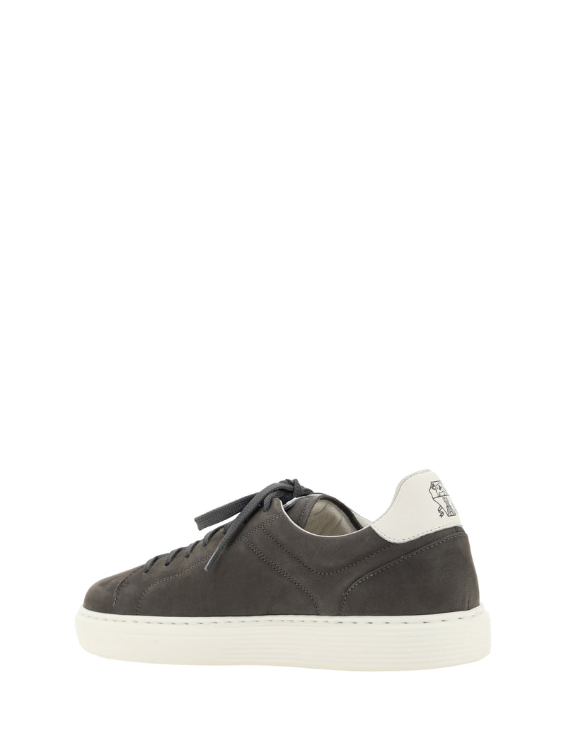 Brunello Cucinelli Nabuk Calfskin Sneakers - Men