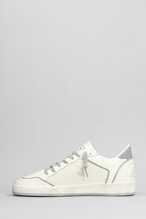 Golden Goose Ball Star Sneakers In White Leather - Men