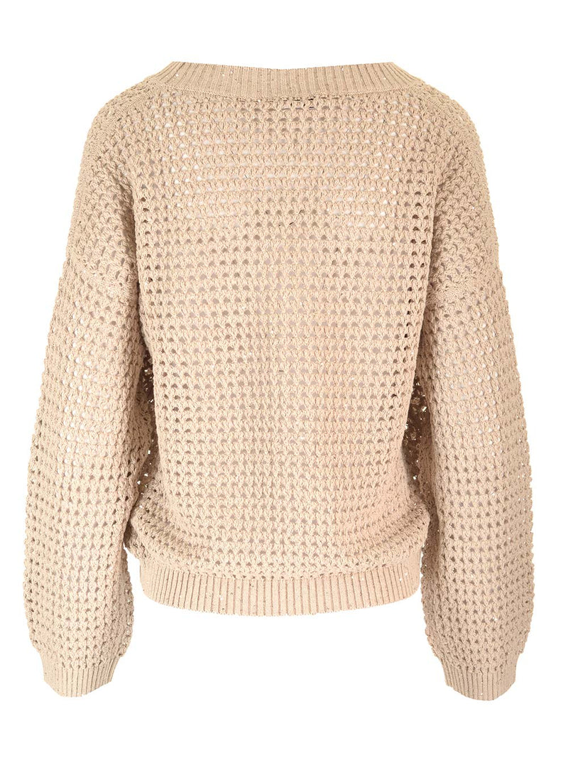 Brunello Cucinelli Mesh Knit Sweater - Women