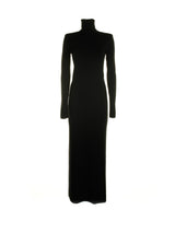 Saint Laurent Funnel Neck Long-sleeved Dress - Women