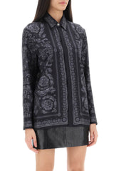 Versace Barocco Shirt In Crepe De Chine - Women