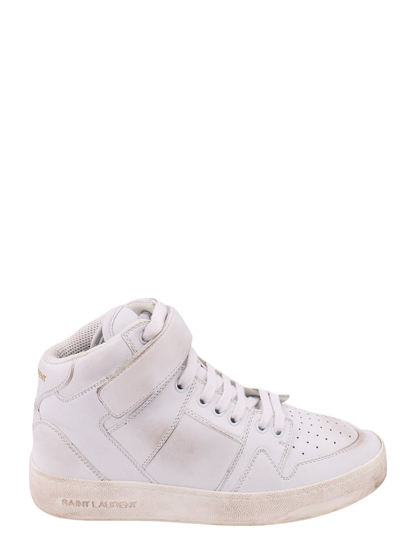 Saint Laurent Lax Sneakers In Washed-out Effect Leather - Men