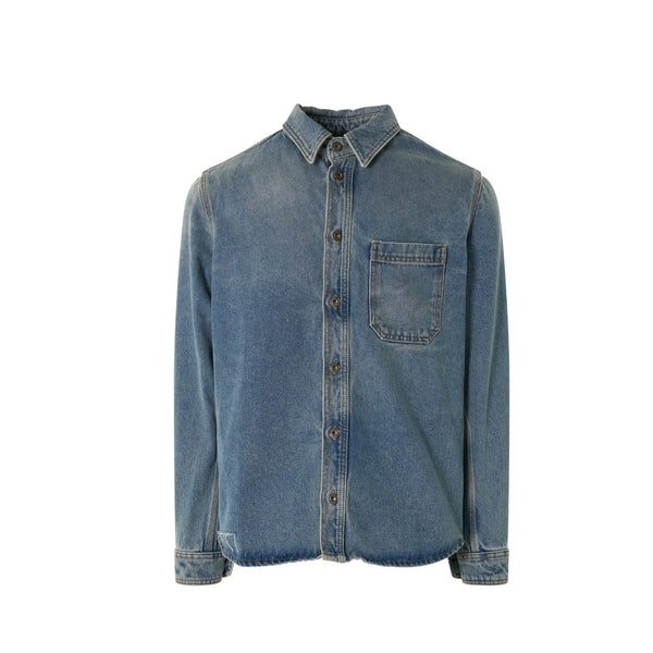 Off-White Cotton Denim Shirt - Men - Piano Luigi