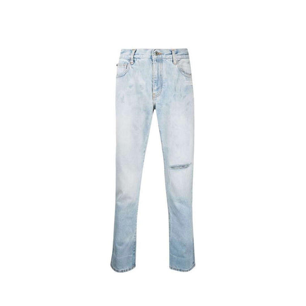 Off-White Cotton Denim Jeans - Men - Piano Luigi