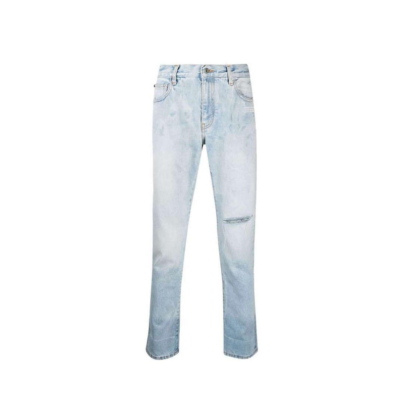 Off-White Cotton Denim Jeans - Men - Piano Luigi