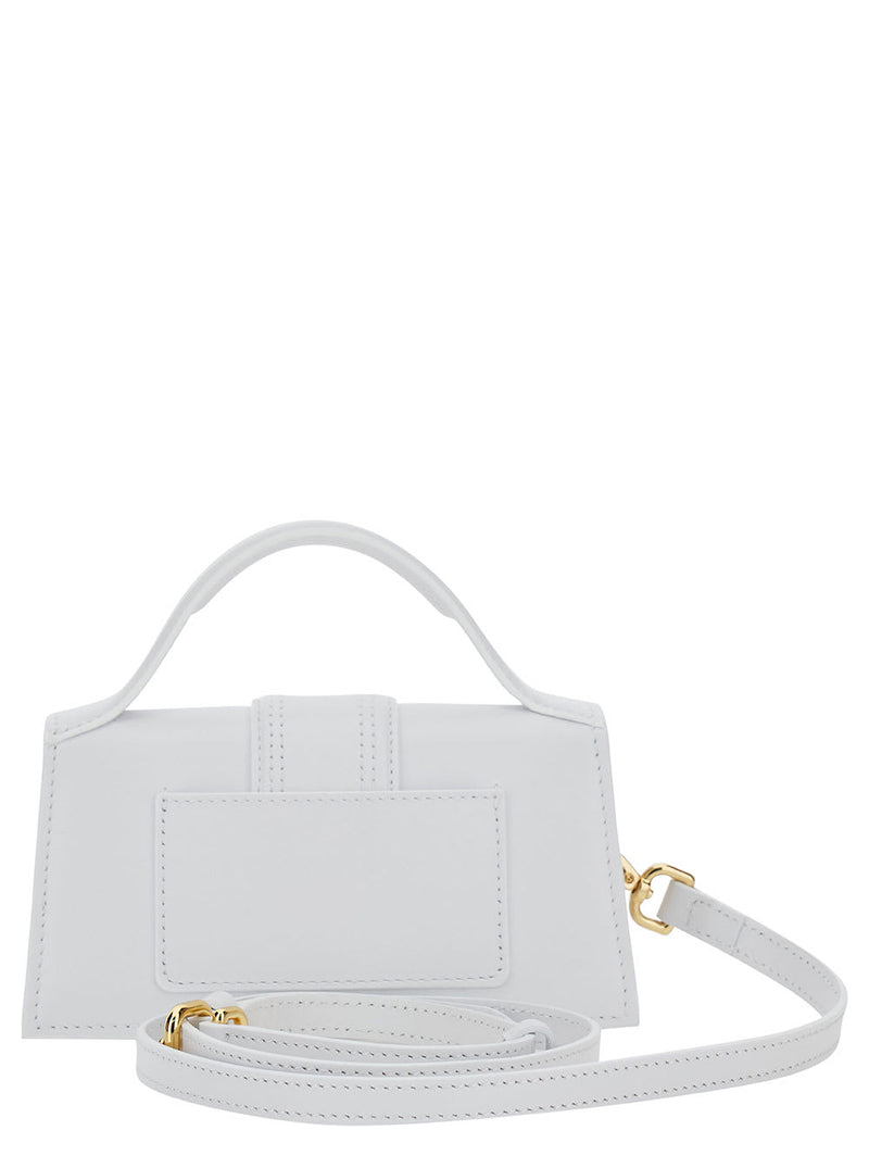 Jacquemus le Bambino White Handbag With Removable Shoulder Strap In Leather Woman - Women