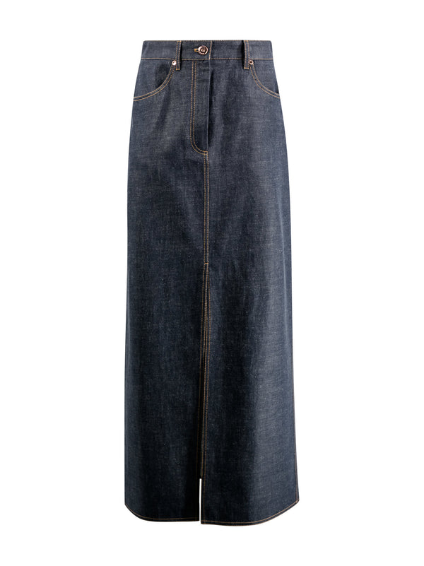 Brunello Cucinelli Denim Maxi Skirt - Women