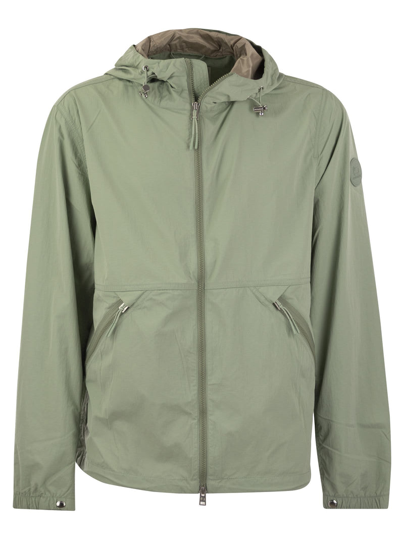 Woolrich Nylon Crinkle Windbreaker With Hood - Men