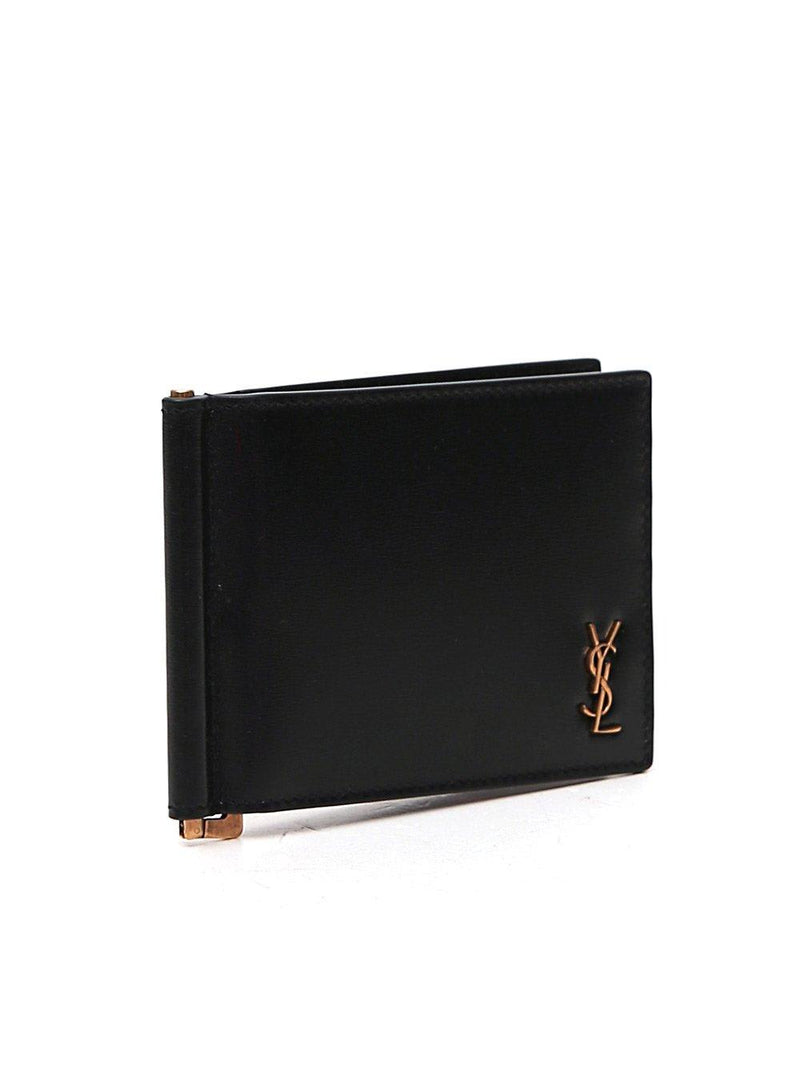 Saint Laurent Tiny Monogram Bill Clip Wallet - Men