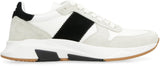 Tom Ford Leather And Fabric Low-top Sneakers - Men - Piano Luigi