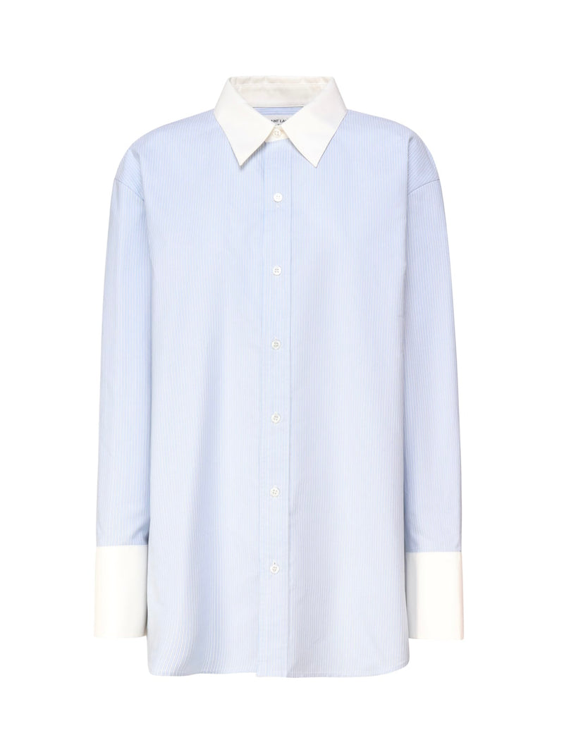 Saint Laurent Winchester Boyfriend Shirt In Cotton - Women