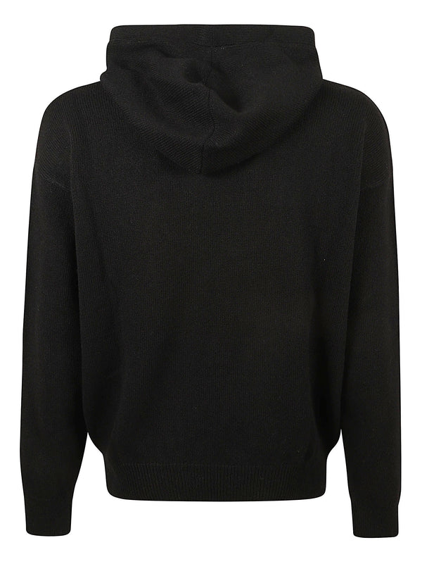 Palm Angels Monogram Knitted Hoodie - Men