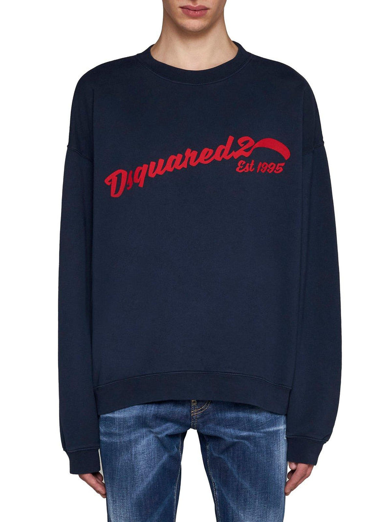 Dsquared2 Logo Printed Crewneck Sweatshirt - Men