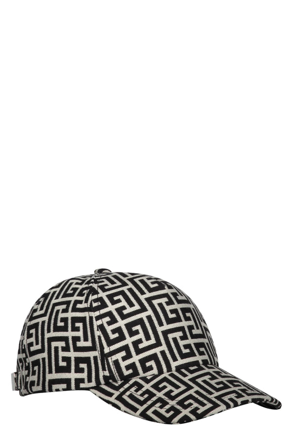 Balmain All Over Logo Baseball Cap - Men