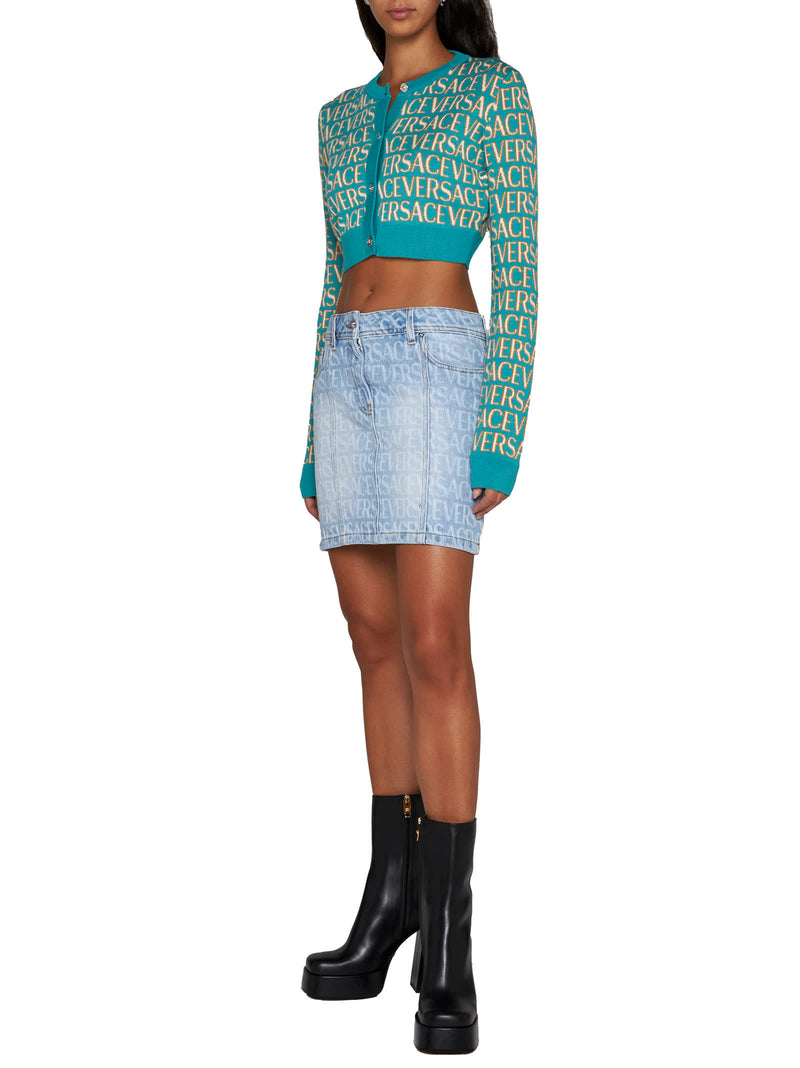 Versace Cropped-length Knitted Cardigan - Women