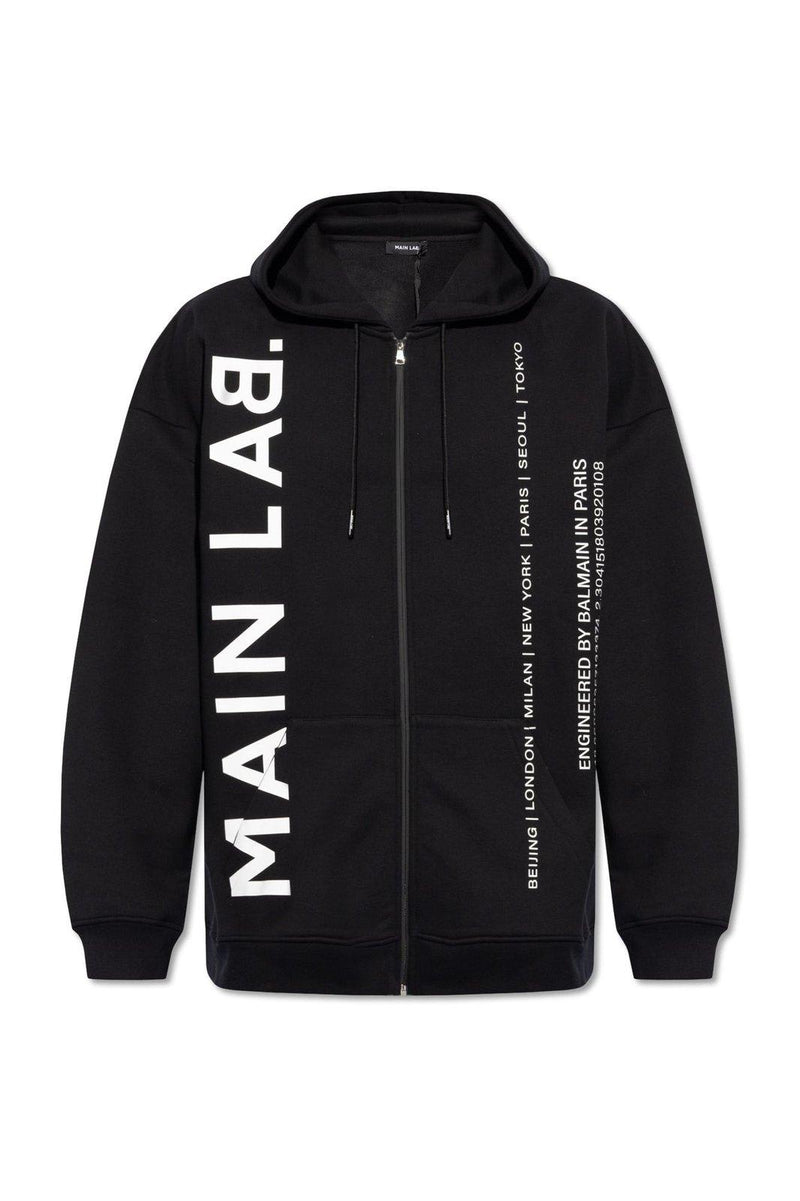 Balmain Main Lab Zipped Hoodie - Men