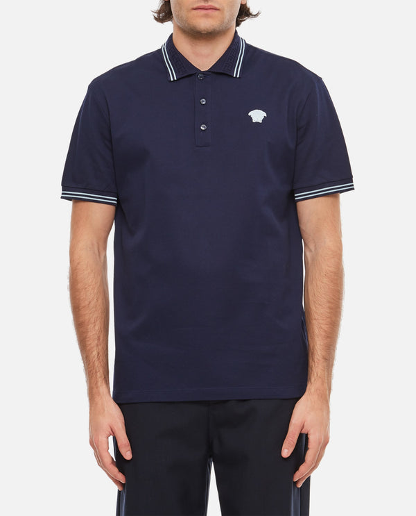 Versace Polo Piquet Fabric Medusa Pop Embroidery - Men