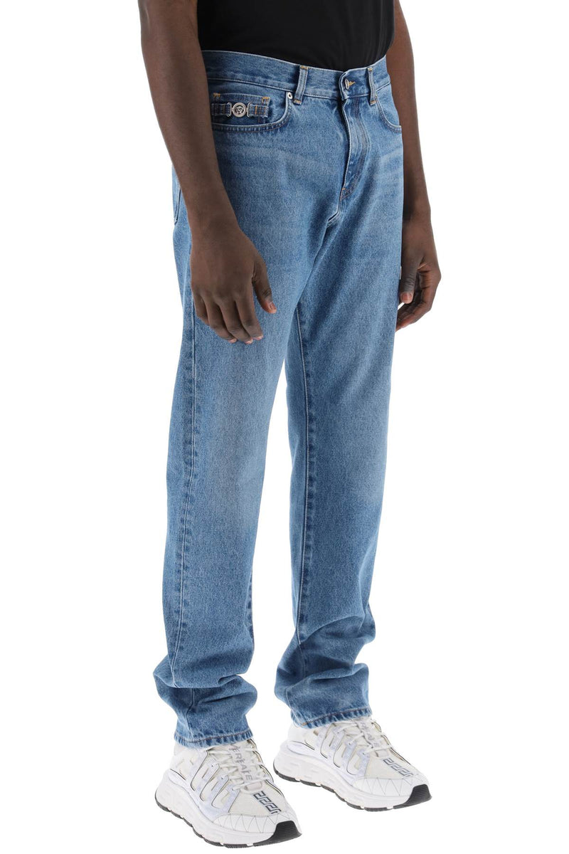 Versace Medusa Biggie Regular Fit Jeans - Men