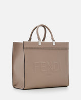 Fendi Leather Sunshine Tote Bag - Women