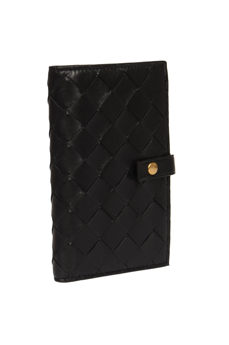 Bottega Veneta Weave Buttoned Wallet - Women