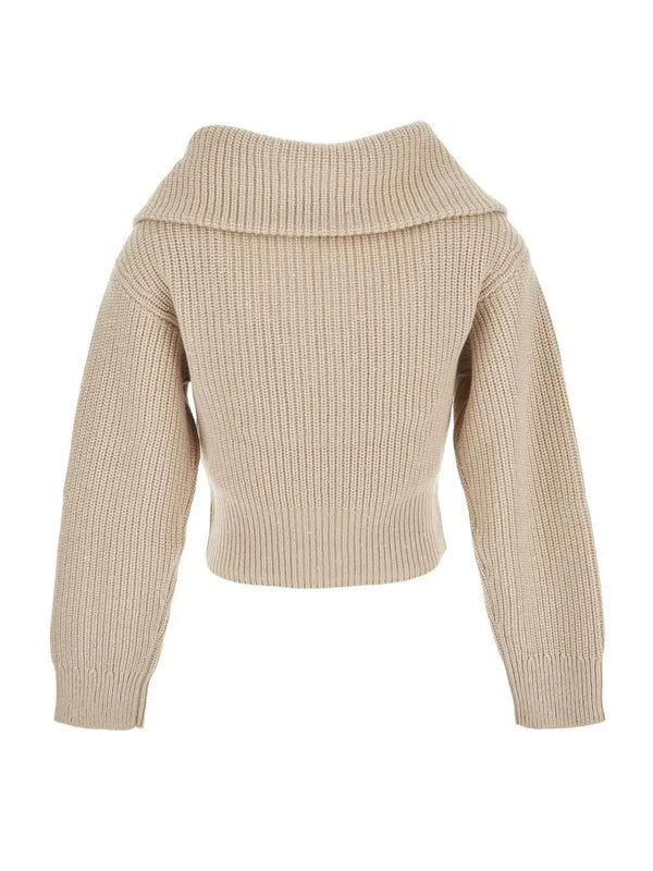 Brunello Cucinelli Wide Collar Cropped Cardigan - Women