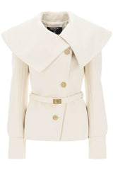 Balmain Belted Double-breasted Peacoat - Women