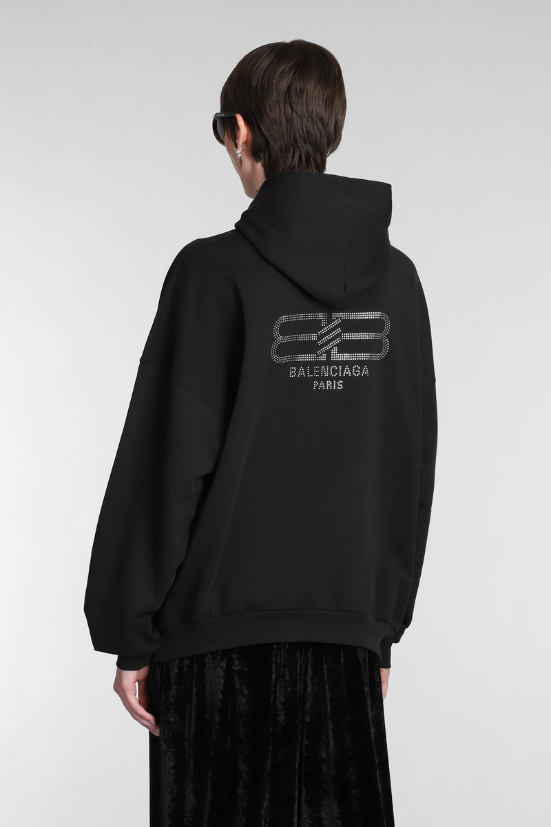 Balenciaga Sweatshirt In Black Cotton - Women